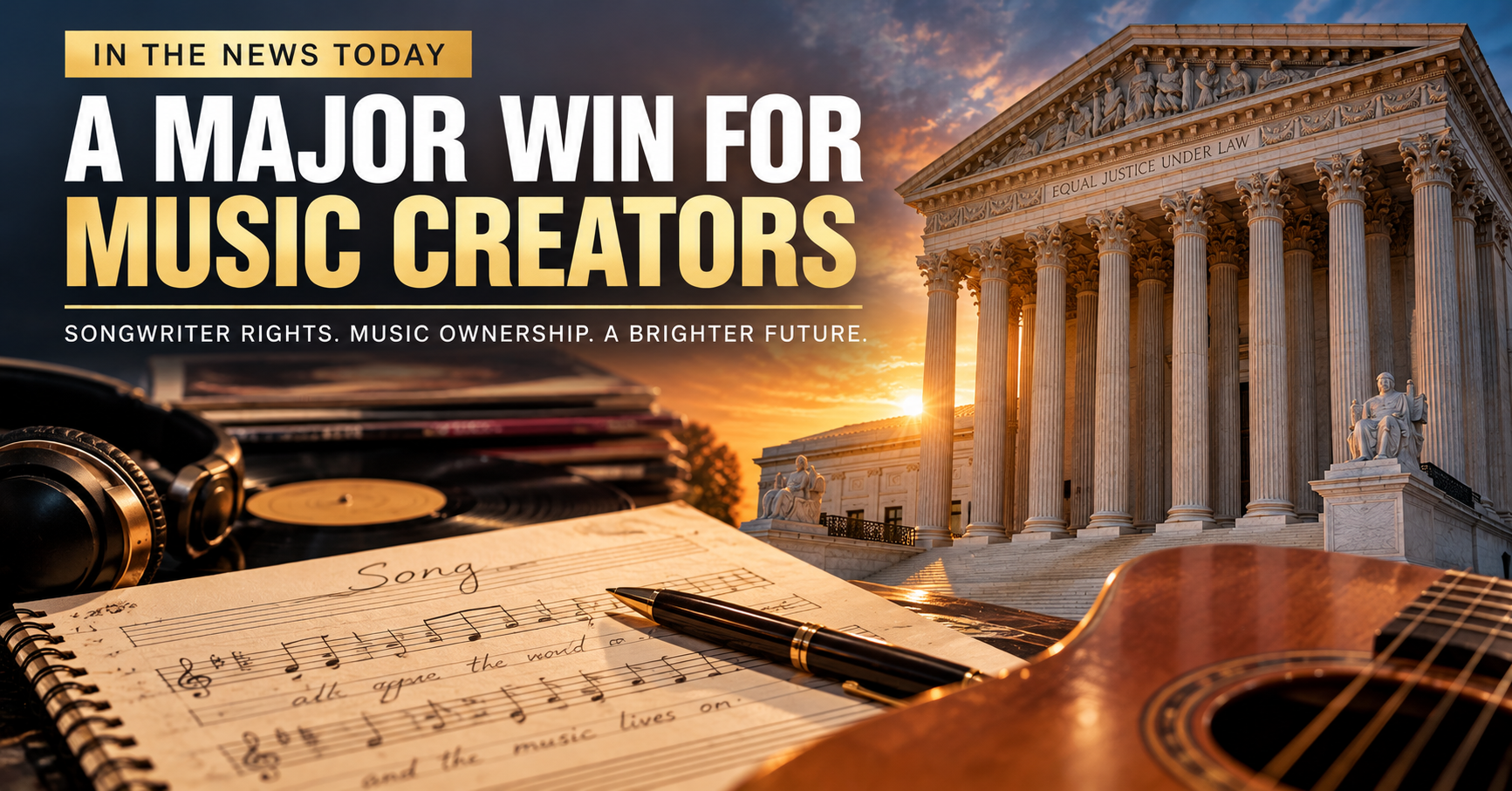 U.S. Supreme Court copyright ruling involving songwriter rights and worldwide music ownership